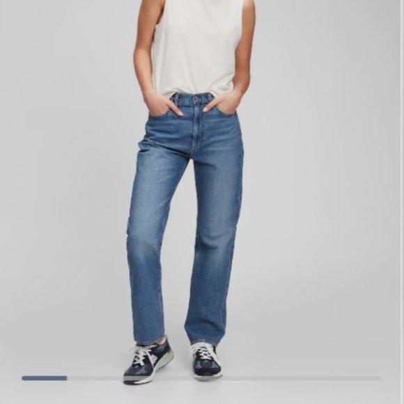 High Rise Organic Cotton '90s Loose Jeans with Washwell - Picture 2 of 2